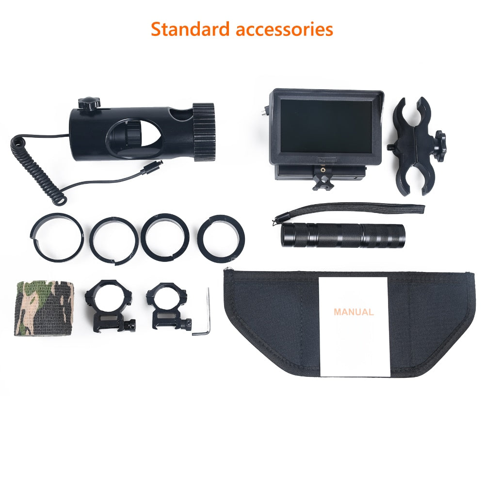 Night Vision Riflescope Hunting Scopes Sight Camera Infrared LED IR Clear Vision Scope Device for Rifle Night Hunting