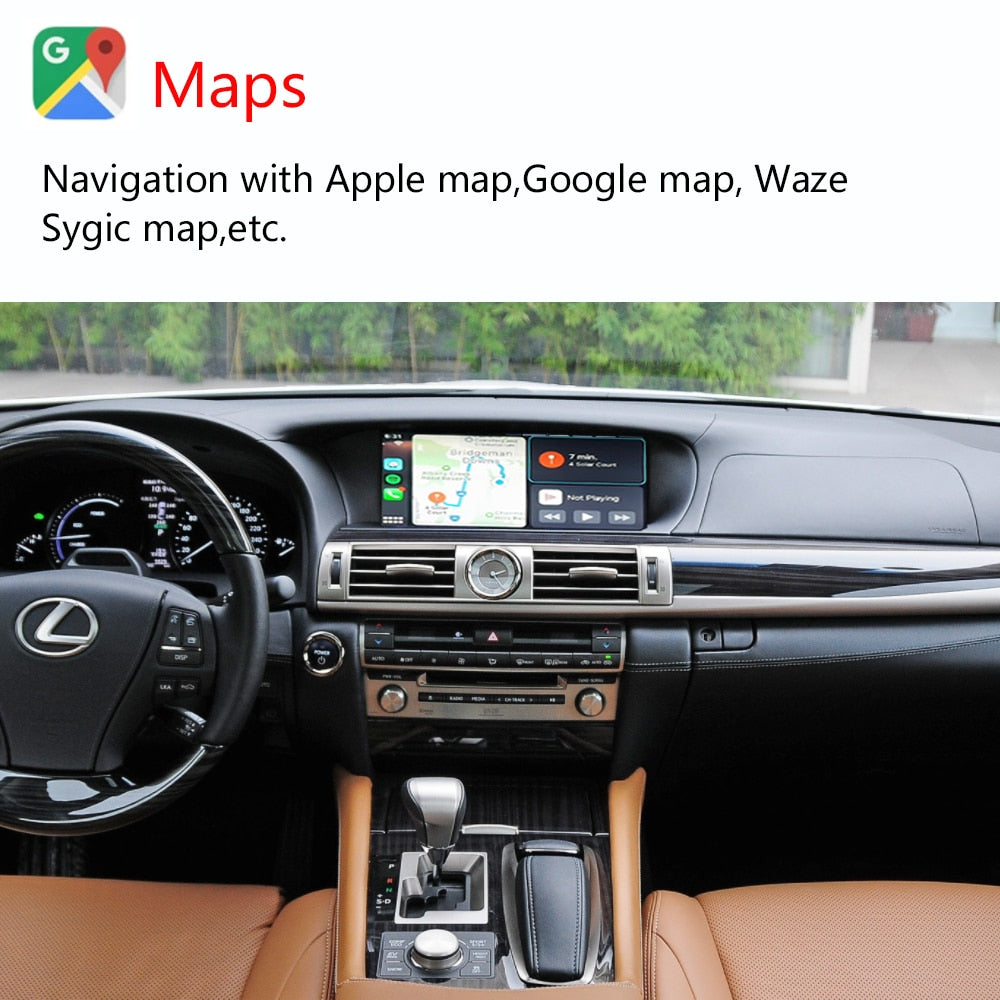 Wireless Apple CarPlay For Lexus LS ES NX IS CT 2014-2020 With Mirror Link AirPlay Car Play Android Auto Interface Functions