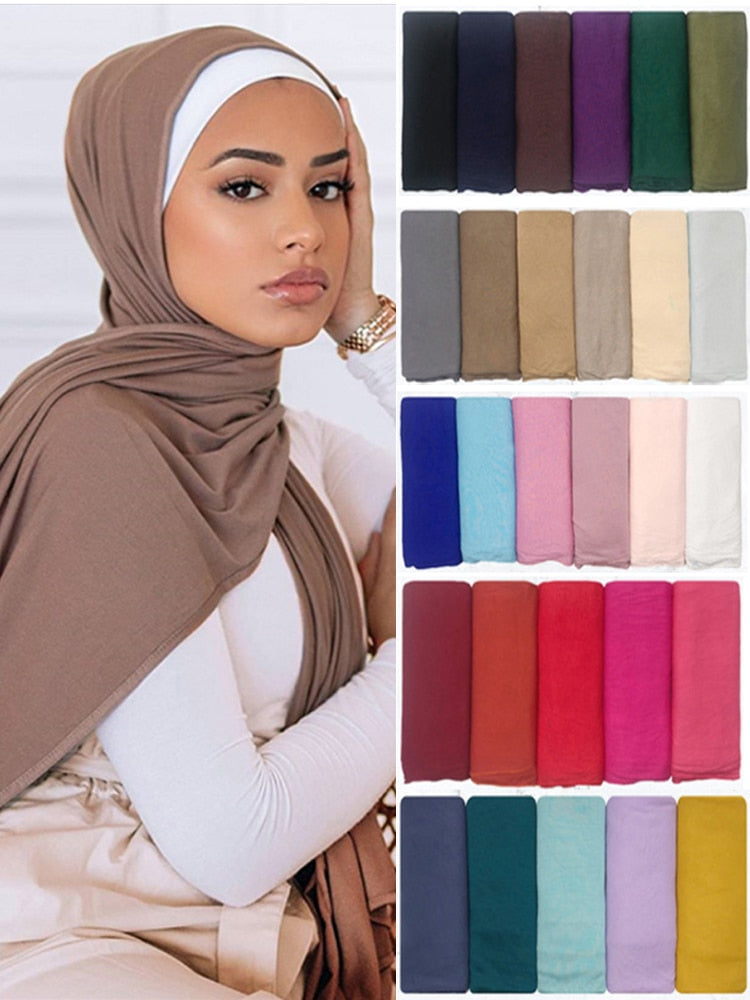 Plain Soft Turban Head wrap 170x55cm