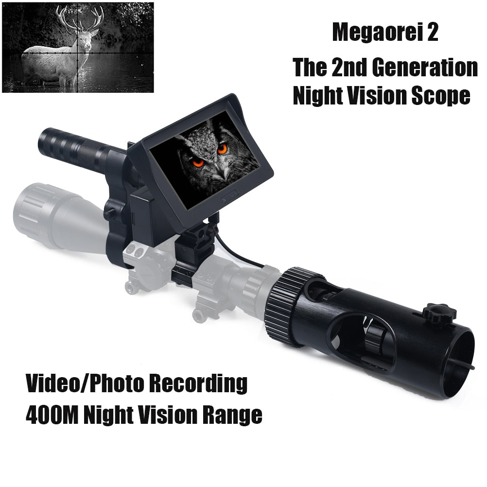 Night Vision Riflescope Hunting Scopes Sight Camera Infrared LED IR Clear Vision Scope Device for Rifle Night Hunting