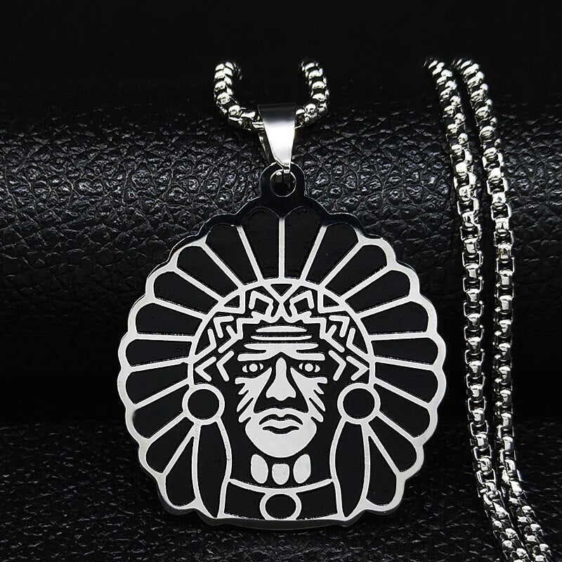 Black Enamel Stainless Steel Shiva Parvati Ganesha Indian Art Hindu God Figure Religious Necklaces Pendants Jewelry N3224S02
