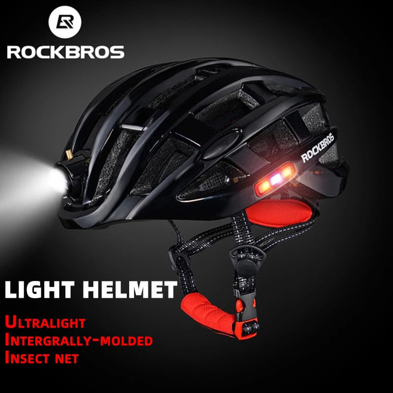 ROCKBROS Light Cycling Helmet Bike Ultralight Helmet Electric Bicycle Helmet Mountain Road Bicycle MTB Helmet Bike Helmet Light