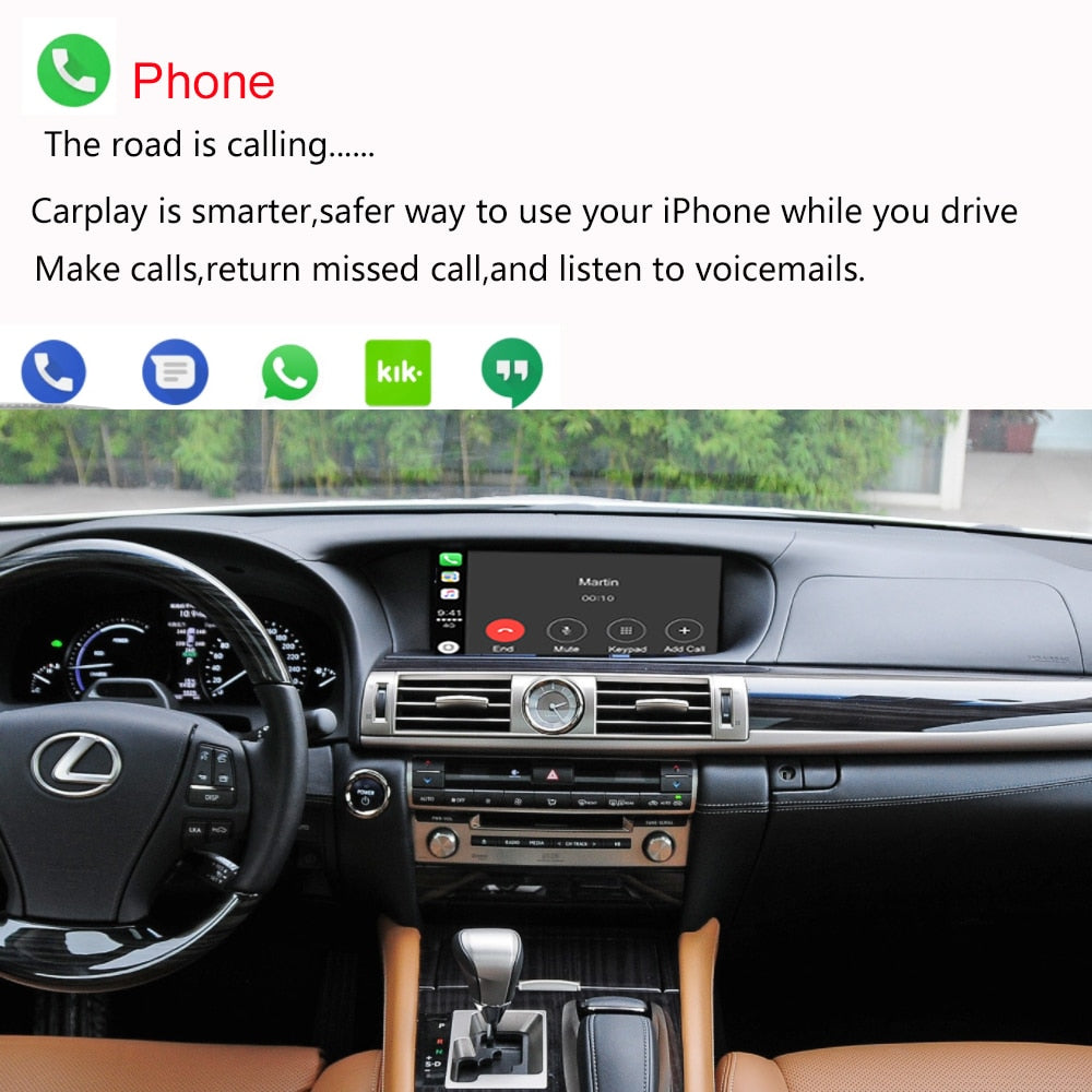 Wireless Apple CarPlay For Lexus LS ES NX IS CT 2014-2020 With Mirror Link AirPlay Car Play Android Auto Interface Functions